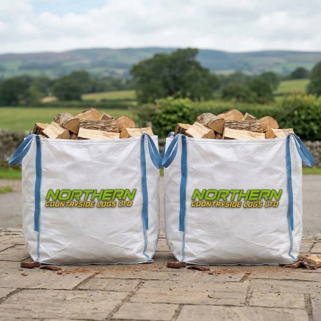 Kiln Dried Silver Birch Ton Bag 80x80x80cm