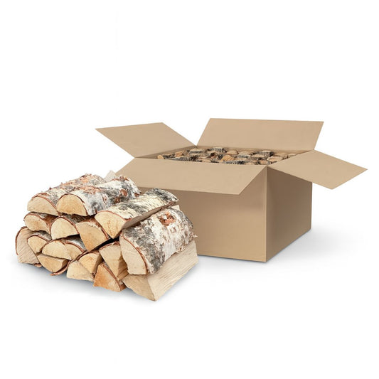 Premium Kiln-Dried Birch Hardwood Logs – 24 x 20kg Boxes for Clean, Efficient Burning