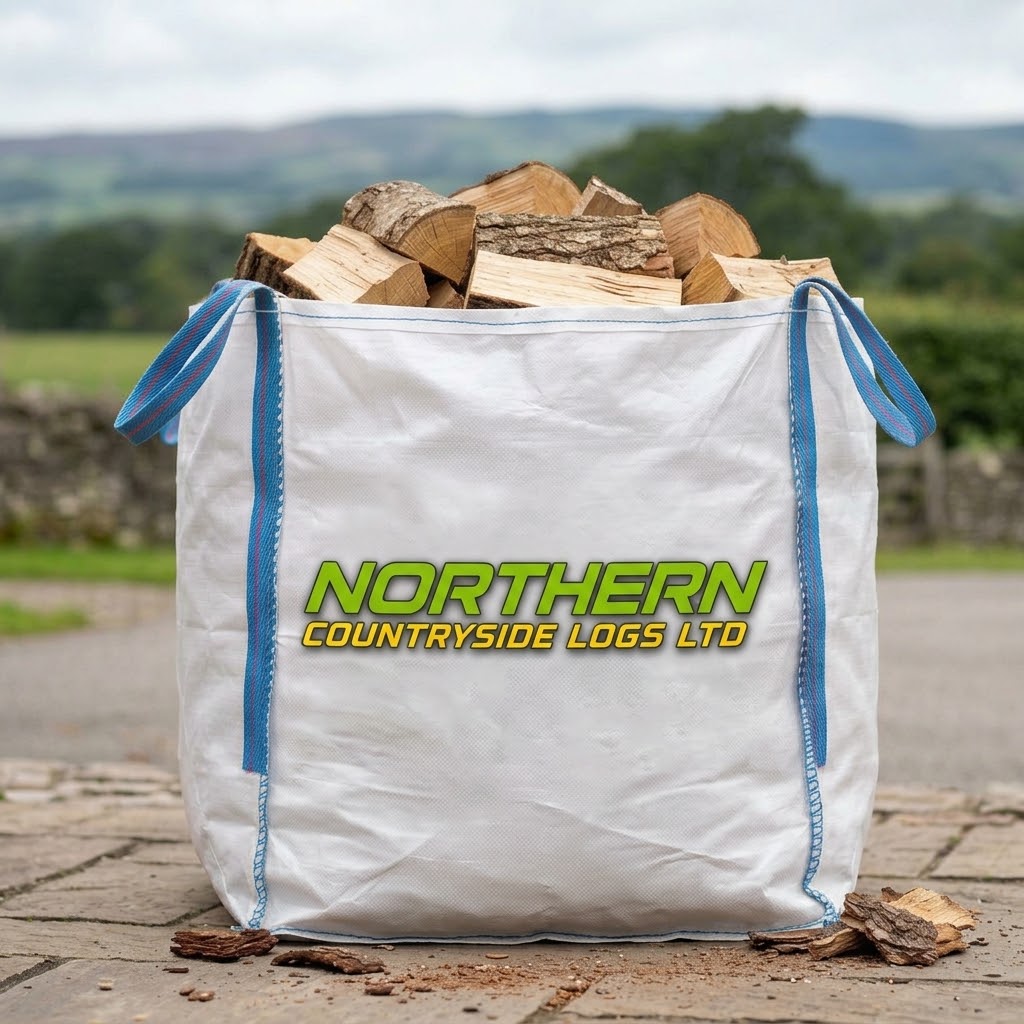Kiln Dried Silver Birch Ton Bag 80x80x80cm