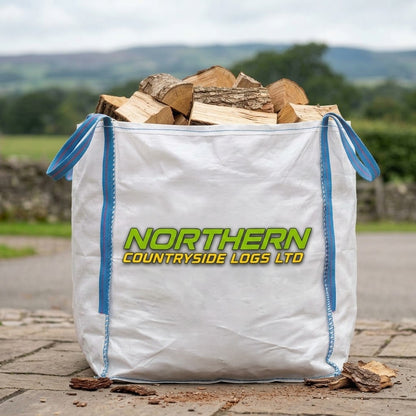 Kiln Dried Silver Birch Ton Bag 80x80x80cm